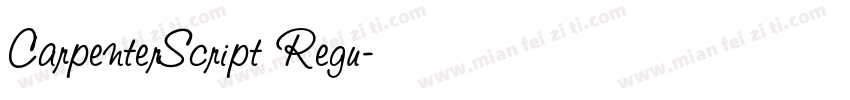 CarpenterScript Regu字体转换